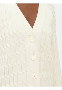 TOMMY HILFIGER - Tommy Hilfiger Kardigan WW0WW50078 Kremowy Relaxed Fit. Kolor: kremowy. Materiał: bawełna #4
