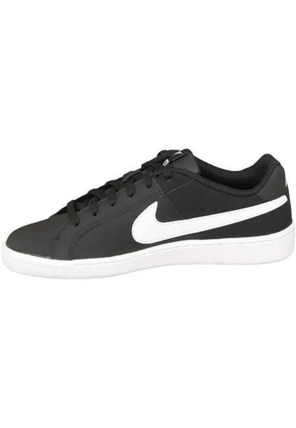 Buty do chodzenia damskie Nike Court Royale. Zapięcie: sznurówki. Kolor: czarny. Materiał: tkanina, materiał, skóra, syntetyk. Szerokość cholewki: normalna. Model: Nike Court. Sport: turystyka piesza