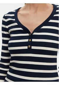 TOMMY HILFIGER - Tommy Hilfiger Bluzka Henley WW0WW43905 Granatowy Slim Fit. Typ kołnierza: typu henley. Kolor: niebieski. Materiał: bawełna #2