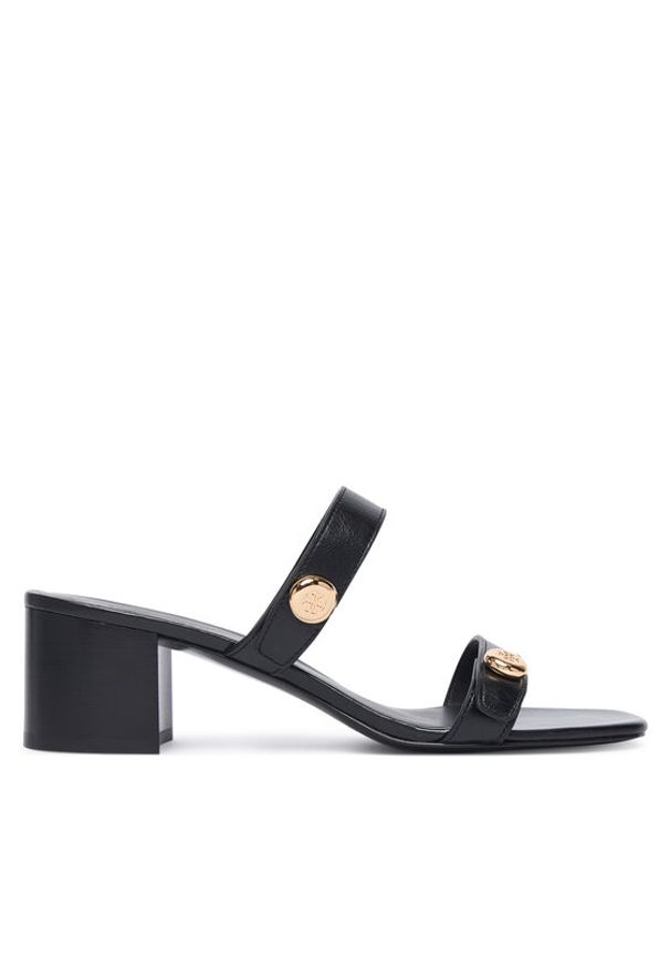 Tory Burch Klapki 183428 Czarny. Kolor: czarny. Materiał: skóra