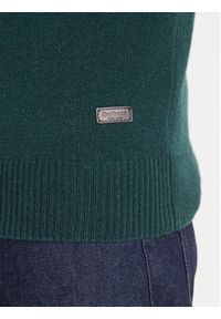 Barbour Sweter MKN0584GN59 Zielony Regular Fit. Kolor: zielony. Materiał: wełna