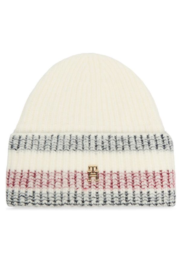 TOMMY HILFIGER - Czapka Tommy Hilfiger. Kolor: kremowy
