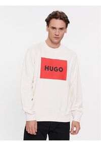 Hugo Bluza Duragol222 50467944 Biały Regular Fit. Kolor: biały. Materiał: bawełna