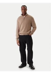 Jack & Jones Sweter Point 12287316 Beżowy Relaxed Fit. Kolor: beżowy. Materiał: bawełna #5