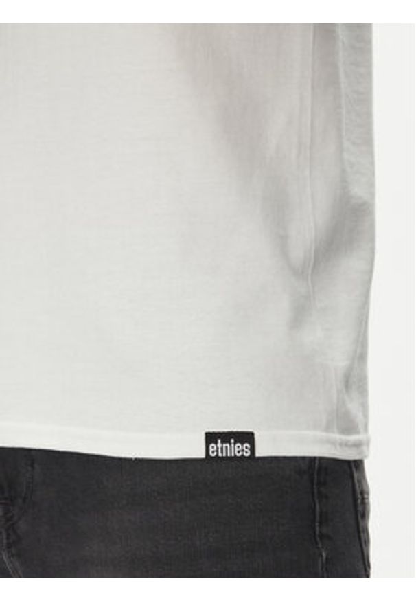 Etnies T-Shirt Team Emroidery 4130003738 Biały Regular Fit. Kolor: biały. Materiał: bawełna