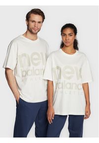 New Balance T-Shirt Unisex Athletics UT23505 Écru Oversize. Materiał: bawełna #1