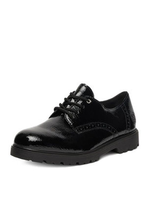 Rieker Półbuty 45502-00 Czarny. Kolor: czarny. Materiał: syntetyk, materiał