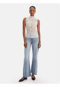 Vero Moda Bluzka Lisa 10337963 Biały Tight Fit. Kolor: biały. Materiał: syntetyk #5