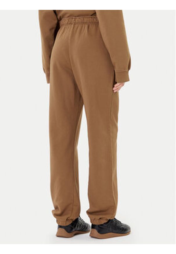 Pinko - PINKO Spodnie dresowe Pazzo 105508 A2RB Brązowy Regular Fit. Kolor: brązowy. Materiał: bawełna