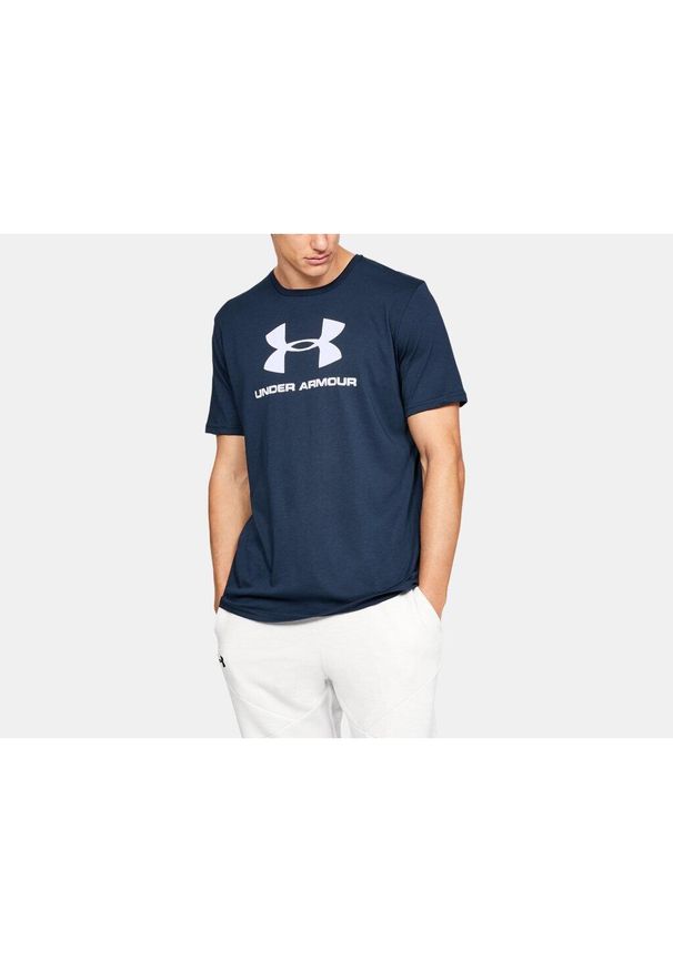 Koszulka sportowa męska Under Armour Sportstyle Logo Tee. Kolor: wielokolorowy, niebieski, biały