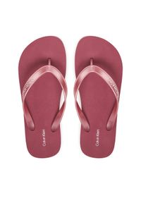 Calvin Klein Japonki Flatform Flip Flop Met Tpu HW0HW03120 Różowy. Kolor: różowy. Materiał: syntetyk #1