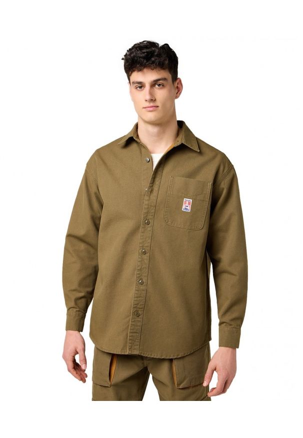Wrangler - MESKA KOSZULA WRANGLER CJ 1 PKT SHIRT BEECH 112371550