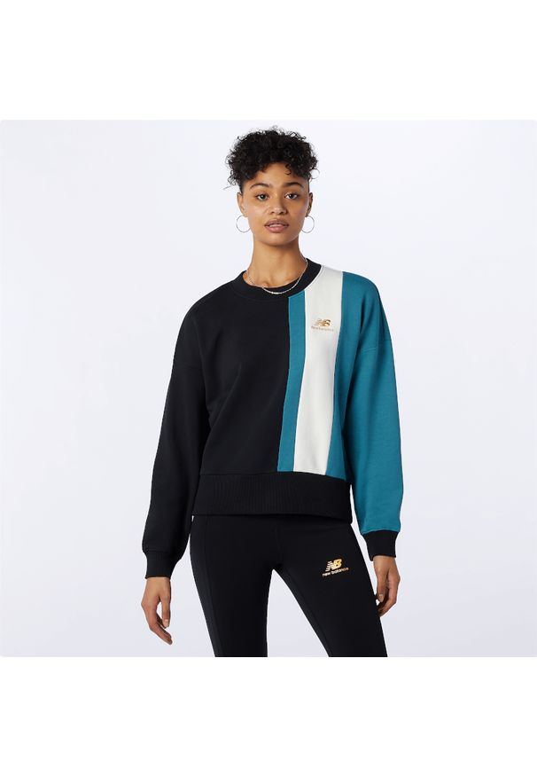 New Balance WT13500BK. Okazja: na co dzień. Materiał: bawełna, prążkowany. Wzór: napisy, haft. Styl: klasyczny, casual