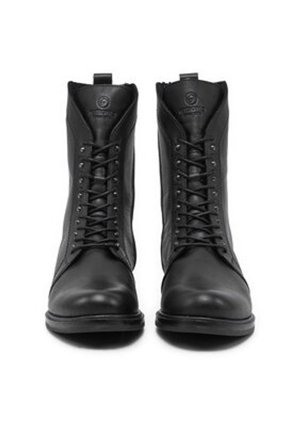 Remonte Trzewiki D8380-01 Czarny. Kolor: czarny. Materiał: skóra