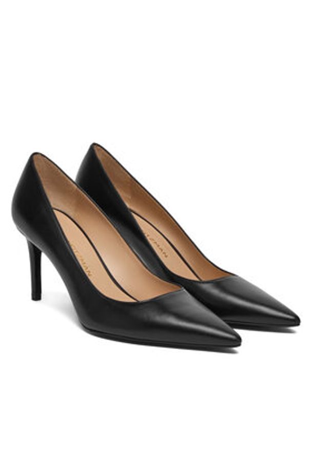 Stuart Weitzman Szpilki Stuart Power 75 SK328 Czarny. Kolor: czarny. Materiał: skóra. Obcas: na szpilce