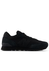 Buty New Balance ML515AGR - czarne. Okazja: na co dzień. Kolor: czarny. Materiał: skóra, syntetyk, zamsz, materiał. Szerokość cholewki: normalna