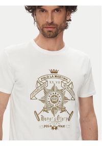 La Martina T-Shirt Aloysius MARG30 JS206 Biały Regular Fit. Kolor: biały. Materiał: bawełna #2