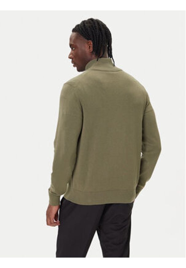 BOSS Kardigan Kanozip_S 50543692 Zielony Regular Fit. Kolor: zielony. Materiał: bawełna