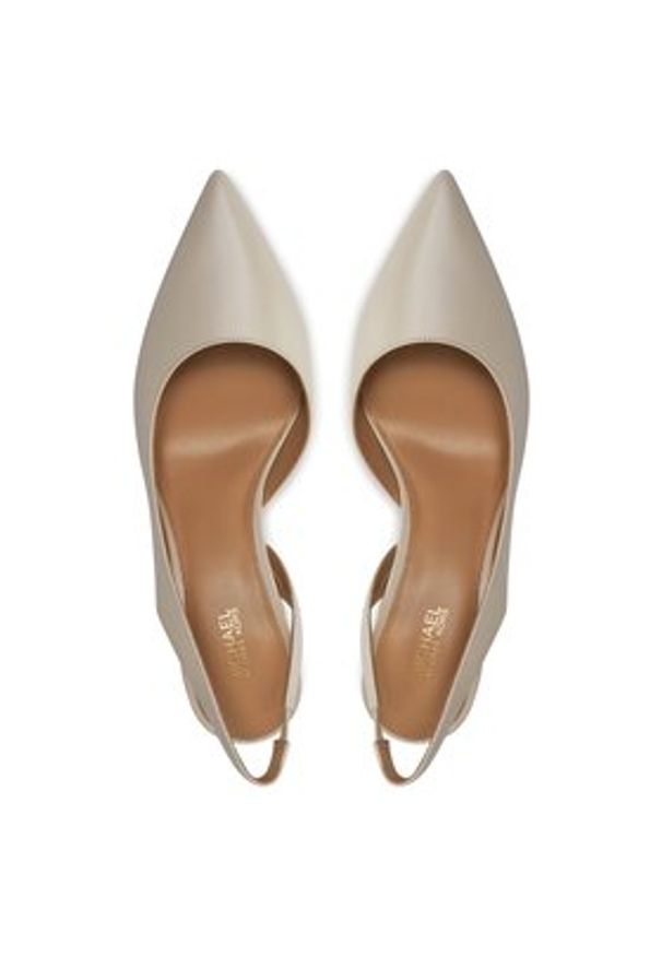 MICHAEL Michael Kors Szpilki Alina Flex Sling Pump 40R4HNMP1L Écru. Materiał: skóra. Obcas: na szpilce