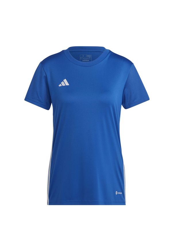 Adidas - Koszulka damska adidas Tabela 23 Jersey. Kolor: wielokolorowy, niebieski, biały. Materiał: poliester. Sport: piłka nożna