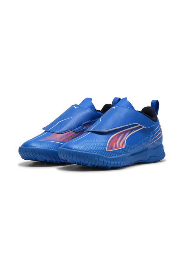 Puma - Dziecięce buty piłkarskie ULTRA 6 PLAY TT PUMA Ultra Blue White Glowing Red. Zapięcie: sznurówki. Kolor: czerwony, niebieski, wielokolorowy, biały. Sport: piłka nożna