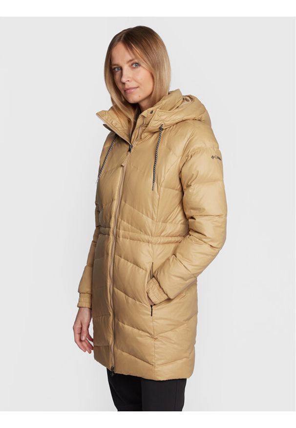 columbia - Columbia Płaszcz zimowy Icy Heights II 2007824 Beżowy Regular Fit. Kolor: beżowy. Materiał: syntetyk. Sezon: zima