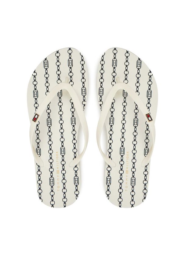 TOMMY HILFIGER - Japonki Tommy Hilfiger. Kolor: biały