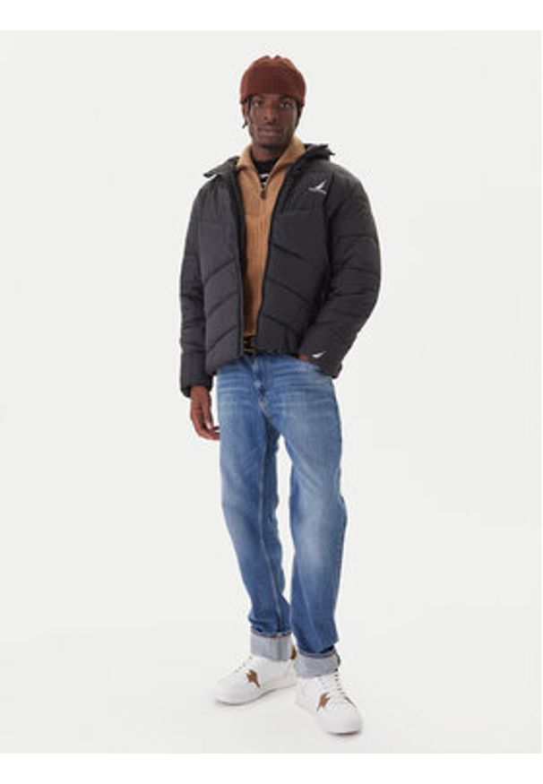 Nautica Kurtka zimowa Provo N1T04062 Czarny Regular Fit. Kolor: czarny. Materiał: syntetyk. Sezon: zima