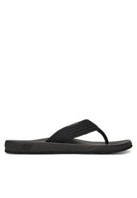 TOMMY HILFIGER - Tommy Hilfiger Japonki Molded Web Beach Sandal FM0FM05434 Czarny. Kolor: czarny. Materiał: materiał