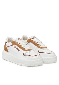 Love Moschino - LOVE MOSCHINO Sneakersy JA15515G0MIAO10B Biały. Kolor: biały. Materiał: skóra #5