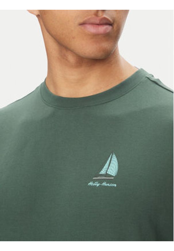 Helly Hansen T-Shirt Shoreline 54601 Zielony Regular Fit. Kolor: zielony. Materiał: bawełna