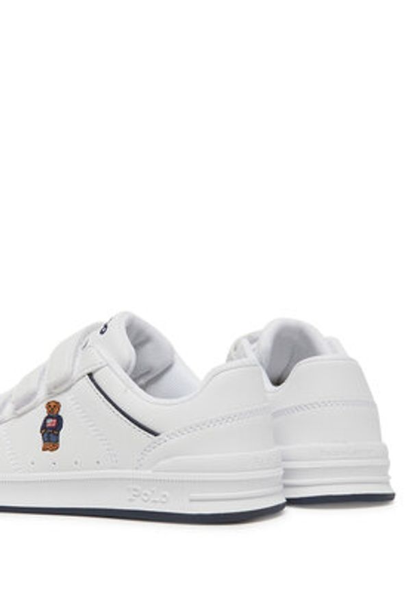 Polo Ralph Lauren Sneakersy Heritage Court IV Ezz Bear RL02939101 Biały. Kolor: biały. Materiał: skóra