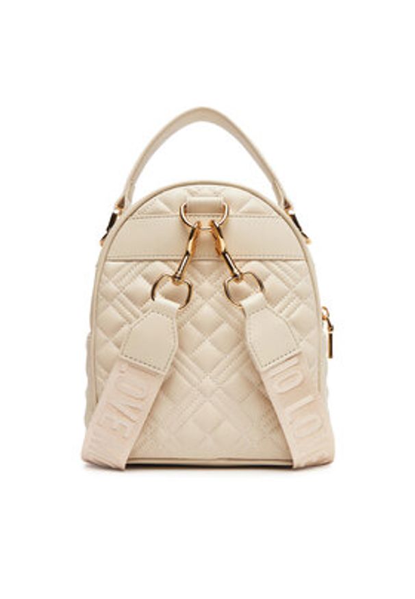 Love Moschino - LOVE MOSCHINO Plecak JC4304PP0MK1211A Écru. Materiał: skóra