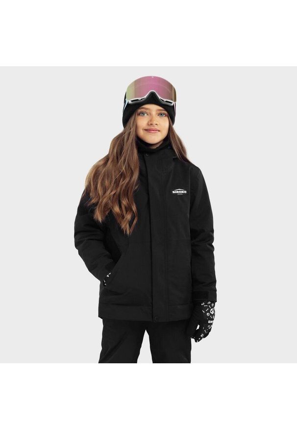 SIROKO - Kurtka snowboardowa dziecięca Rebel-G. Kolor: czarny. Sport: snowboard