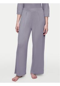 Triumph Spodnie piżamowe Aura Spotlight 10221403 Szary Relaxed Fit. Kolor: szary