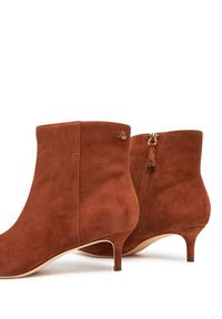 Lauren Ralph Lauren - LAUREN RALPH LAUREN Botki 802967779002 Brązowy. Kolor: brązowy. Materiał: zamsz, skóra #4