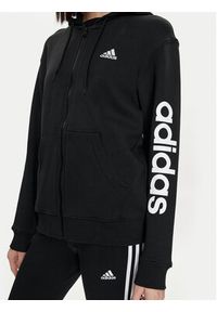 Adidas - adidas Bluza Essentials Linear IC6863 Czarny Regular Fit. Kolor: czarny. Materiał: bawełna #4