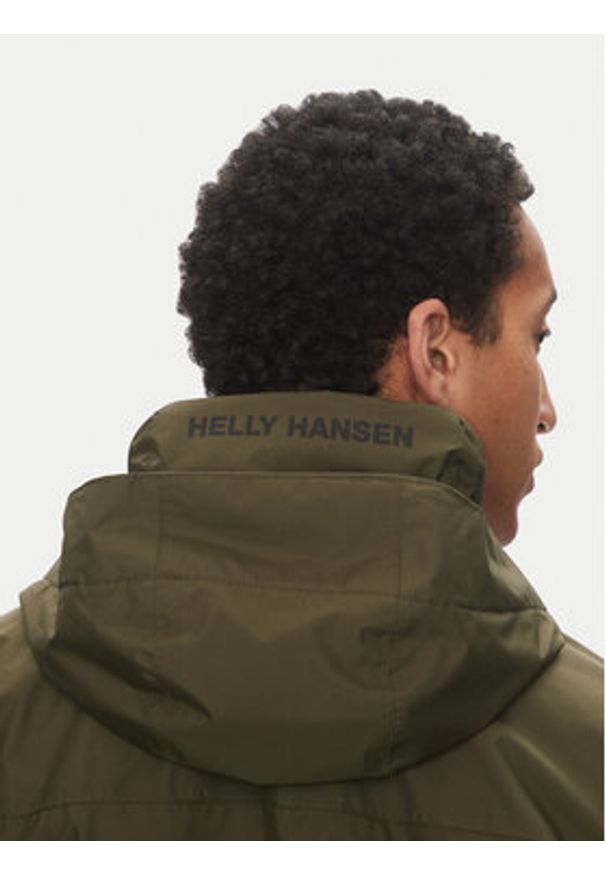 Helly Hansen Kurtka przeciwdeszczowa Dubliner 62643 Khaki Regular Fit. Kolor: brązowy. Materiał: syntetyk