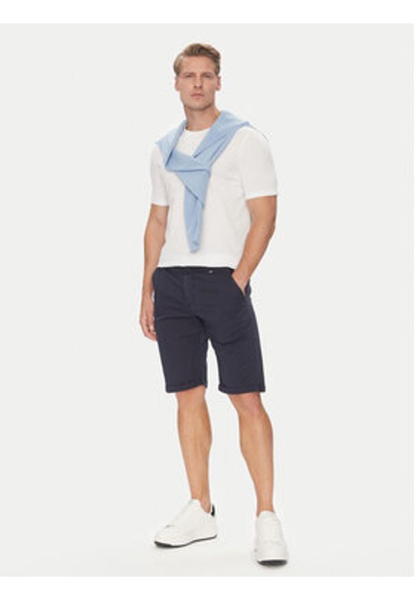 Karl Lagerfeld - KARL LAGERFELD Szorty materiałowe 265812 552829 Granatowy Regular Fit. Kolor: niebieski. Materiał: bawełna