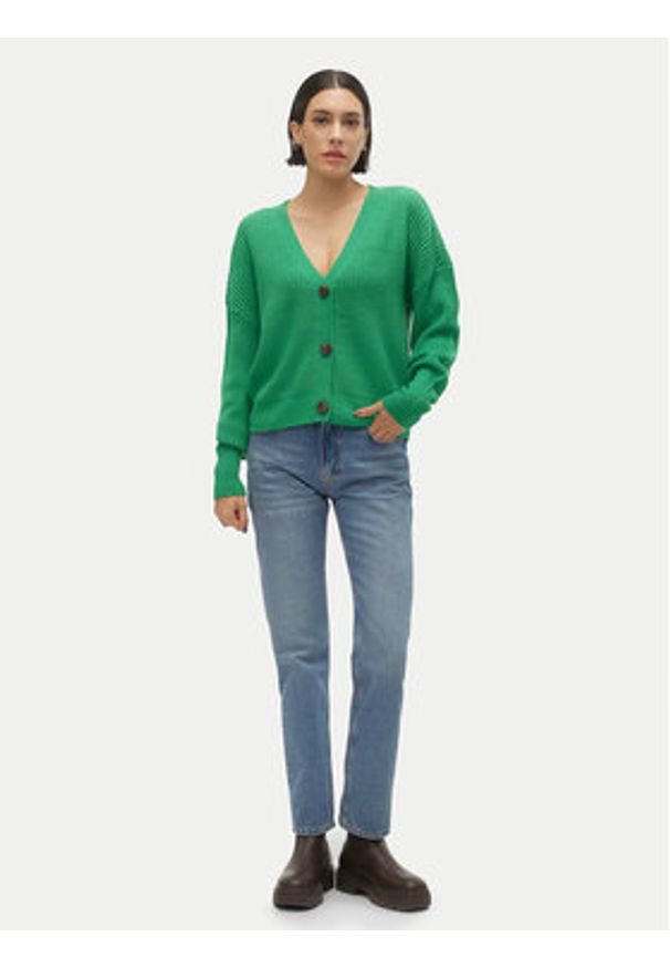 Vero Moda Kardigan Lea 10249632 Zielony Regular Fit. Kolor: zielony. Materiał: syntetyk