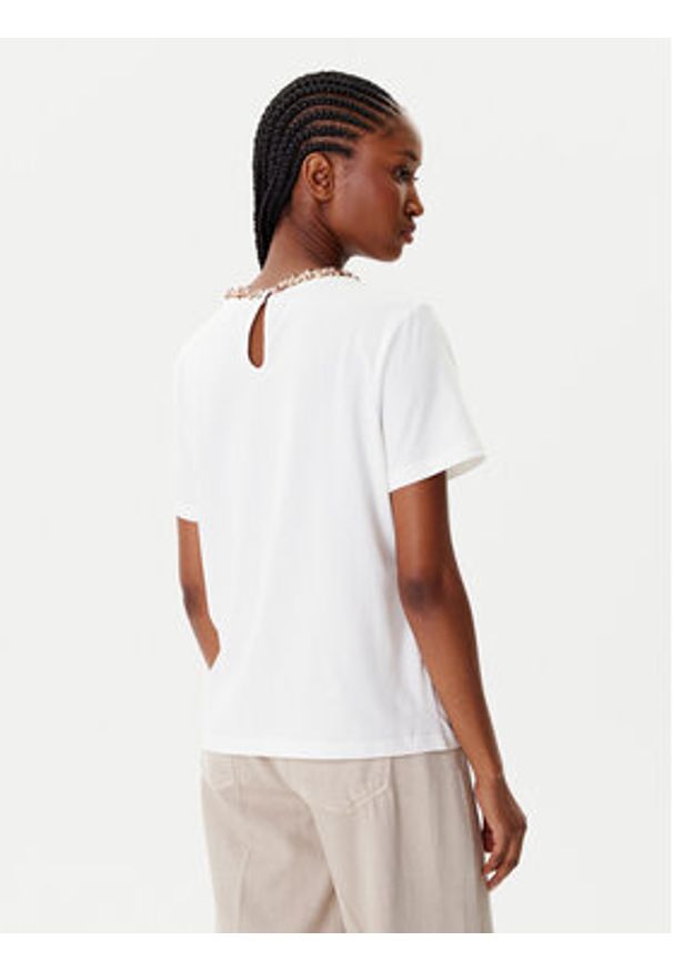 Morgan Bluzka 252-DANY Biały Regular Fit. Kolor: biały. Materiał: bawełna