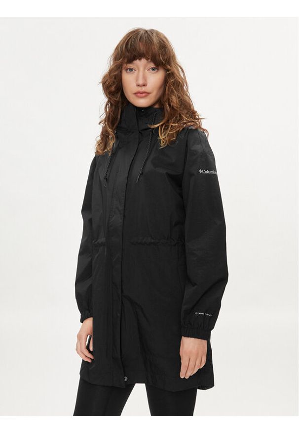 columbia - Columbia Kurtka przeciwdeszczowa Splash Side™ 1931651 Czarny Relaxed Fit. Kolor: czarny. Materiał: syntetyk