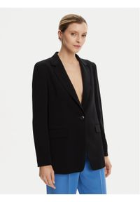 BOSS - Boss Marynarka Jocaluah 50490053 Czarny Regular Fit. Kolor: czarny. Materiał: syntetyk
