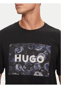 Hugo T-Shirt 50523999 Czarny Regular Fit. Kolor: czarny. Materiał: bawełna