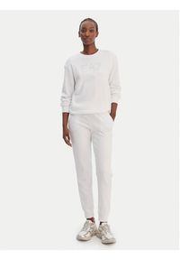 EA7 Emporio Armani Spodnie dresowe 7W000538 AF15831 U0002 Biały Regular Fit. Kolor: biały. Materiał: syntetyk #3