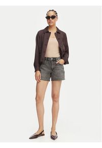 Vero Moda Szorty jeansowe Tess 10301532 Szary Regular Fit. Kolor: szary. Materiał: bawełna #4