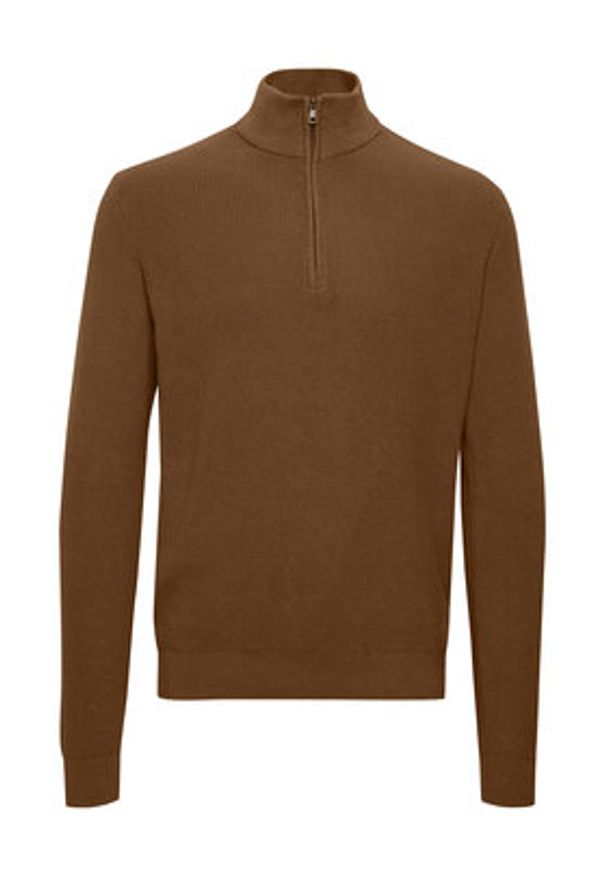 Blend Sweter 20714337 Brązowy Regular Fit. Kolor: brązowy. Materiał: bawełna