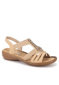 Rieker Sandały 60803-20 Beżowy. Kolor: beżowy. Materiał: syntetyk #4