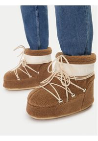 Moon Boot Śniegowce Mb Icon Low Fleece 80D1409700 Brązowy. Kolor: brązowy. Materiał: materiał #6