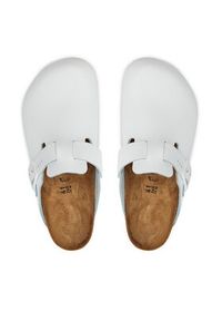 Birkenstock Klapki Boston Pro Le 1025992 Biały. Kolor: biały. Materiał: skóra